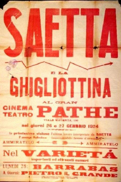 Saetta e la ghigliottina 1923 official movie poster
