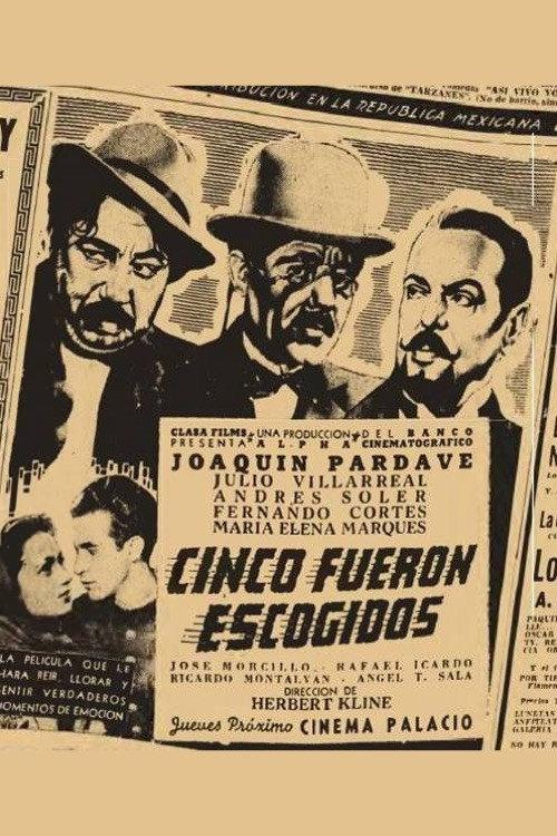 Cinco fueron escogidos 1943 official movie poster