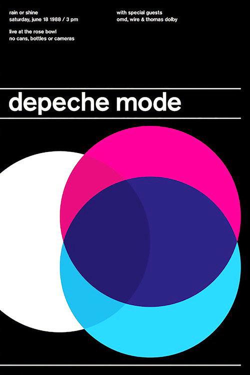 Depeche Mode: Live at the Pasadena Rose Bowl 1989 official movie poster