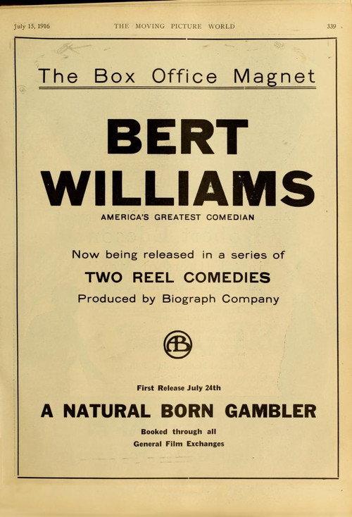 A Natural Born Gambler 1916 official movie poster