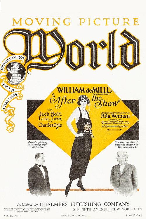 After the Show 1921 official movie poster