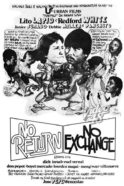 No Return No Exchange 1986 official movie poster