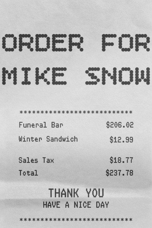 Order for Mike Snow 2026 official movie poster