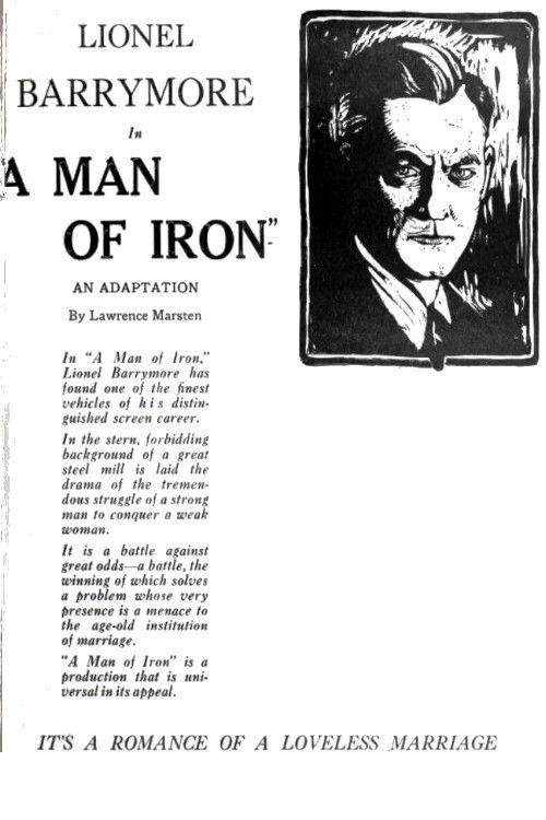A Man of Iron 1925 official movie poster