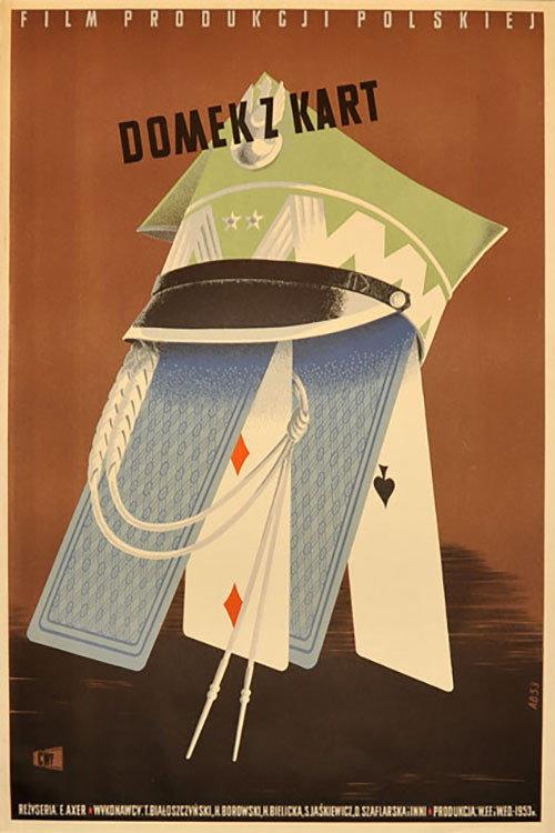 Domek z kart 1954 official movie poster