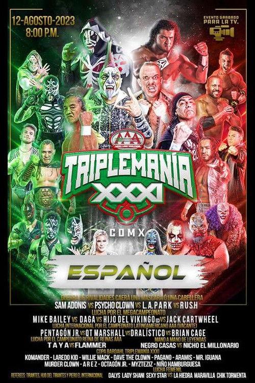 AAA Triplemania XXXI: Mexico City 2023 official movie poster