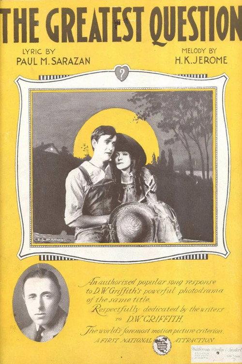 The Greatest Question 1919 official movie poster
