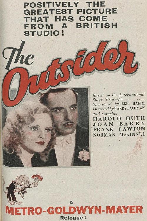 The Outsider 1931 official movie poster