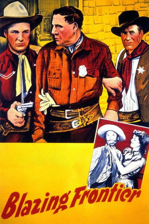 Blazing Frontier 1943 official movie poster