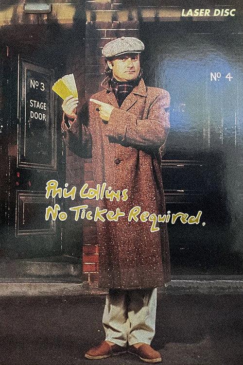 Phil Collins: No Ticket Required 1985 official movie poster