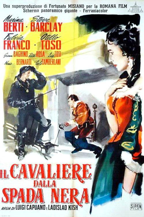 Il cavaliere dalla spada nera 1956 official movie poster