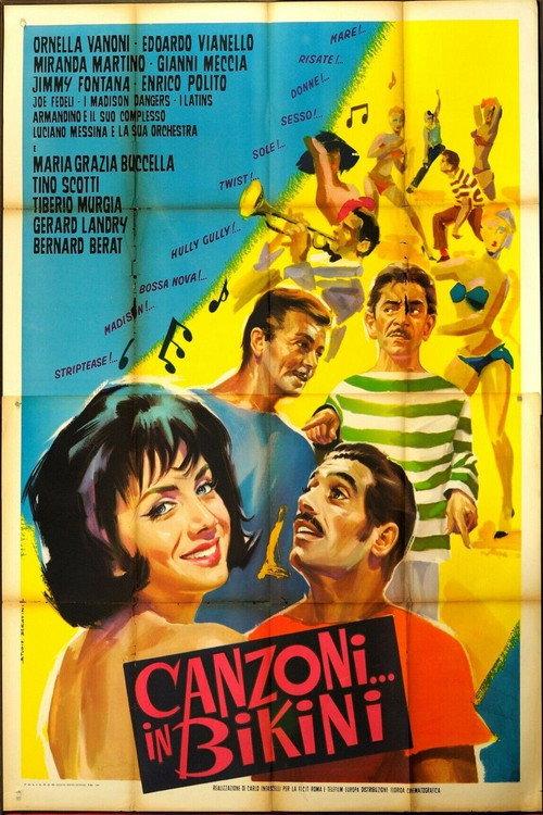 Canzoni... in bikini 1963 official movie poster