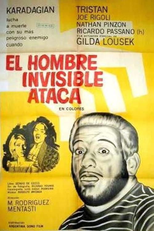 El hombre invisible ataca 1967 official movie poster