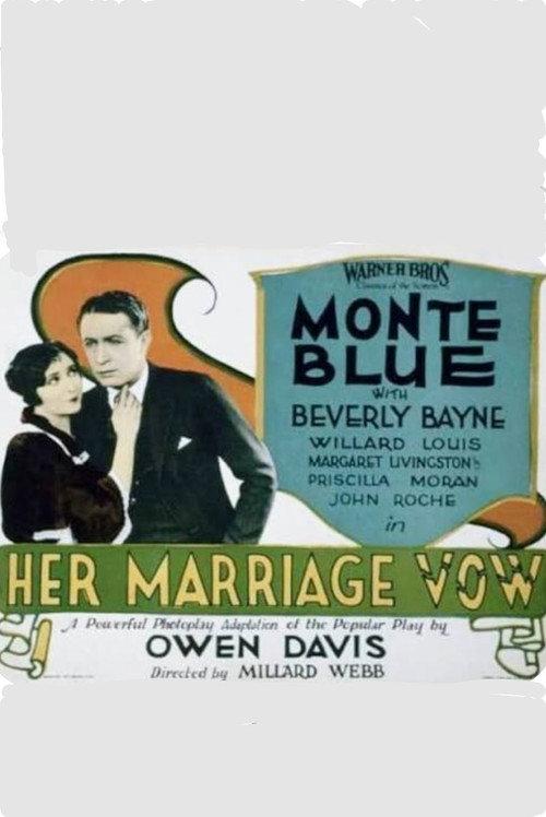 Her Marriage Vow 1924 official movie poster