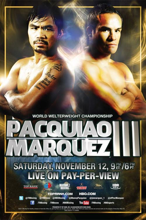Manny Pacquiao vs. Juan Manuel Marquez III 2011 official movie poster