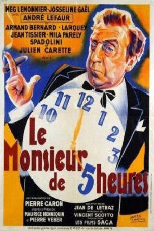 Le Monsieur de 5 heures 1938 official movie poster