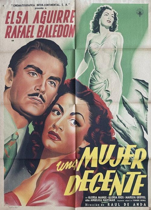 Una mujer decente 1950 official movie poster