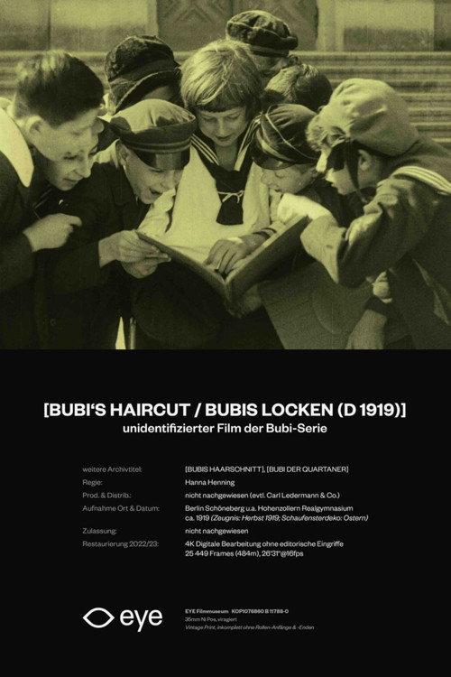 Bubi's Haircut 1919 official movie poster