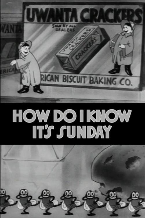 How Do I Know It's Sunday 1934 official movie poster