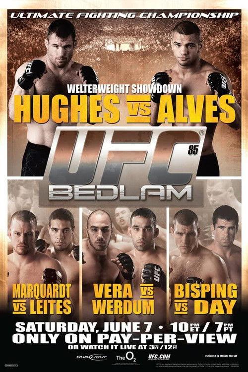 UFC 85: Bedlam 2008 official movie poster