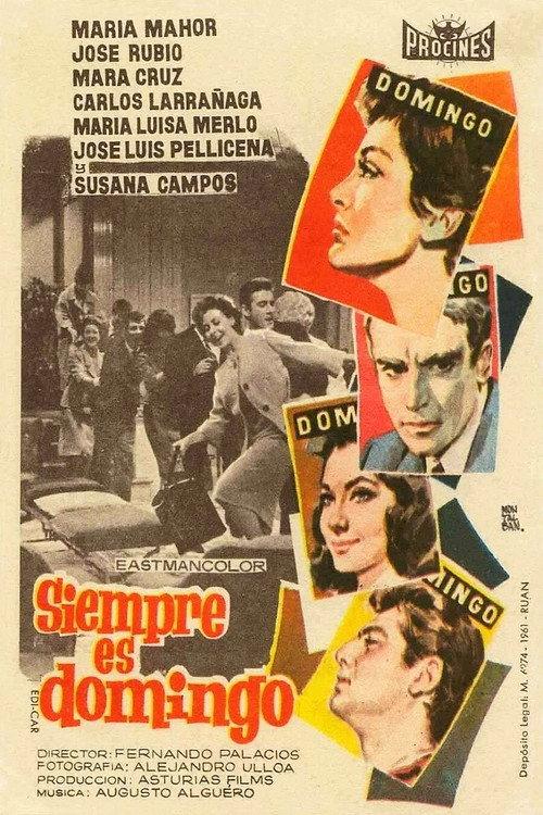 Siempre es domingo 1961 official movie poster