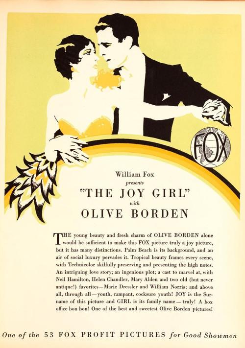 The Joy Girl 1927 official movie poster
