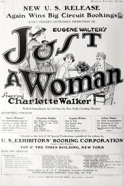 Just a Woman 1918 official movie poster