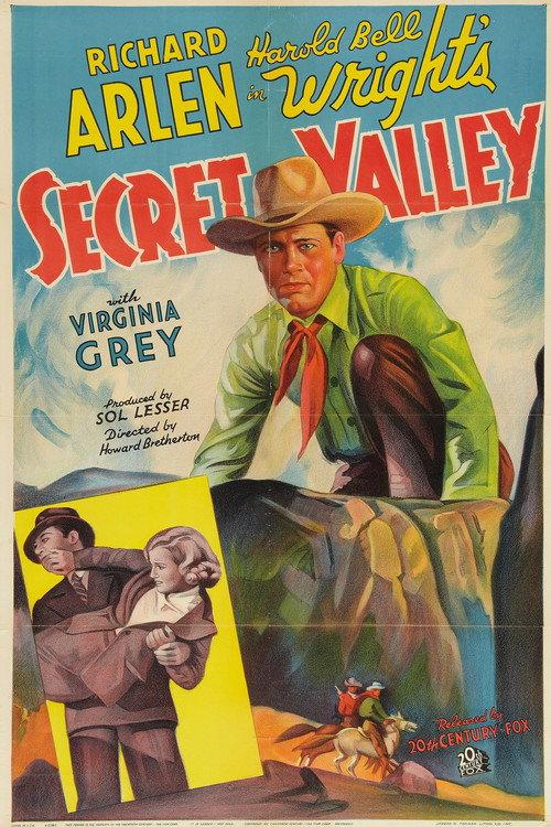 Secret Valley 1937 official movie poster