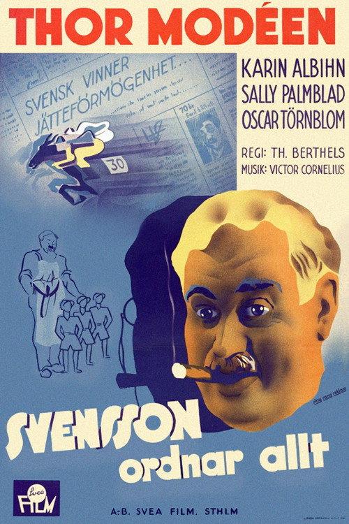 Svensson ordnar allt! 1938 official movie poster