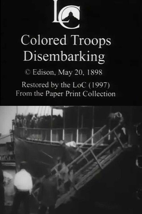 Colored Troops Disembarking 1898 official movie poster