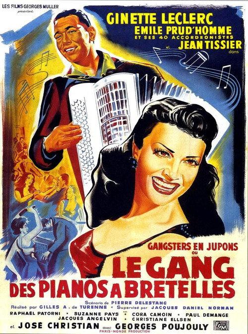 Le Gang des pianos à bretelles 1953 official movie poster