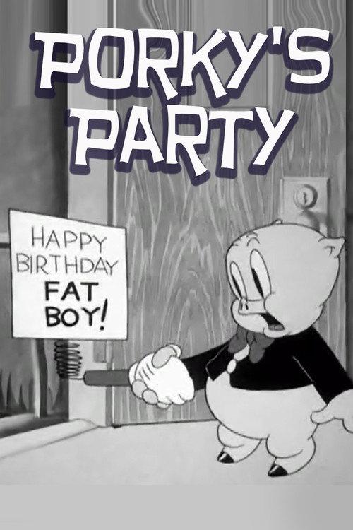 Porky's Party 1938 official movie poster