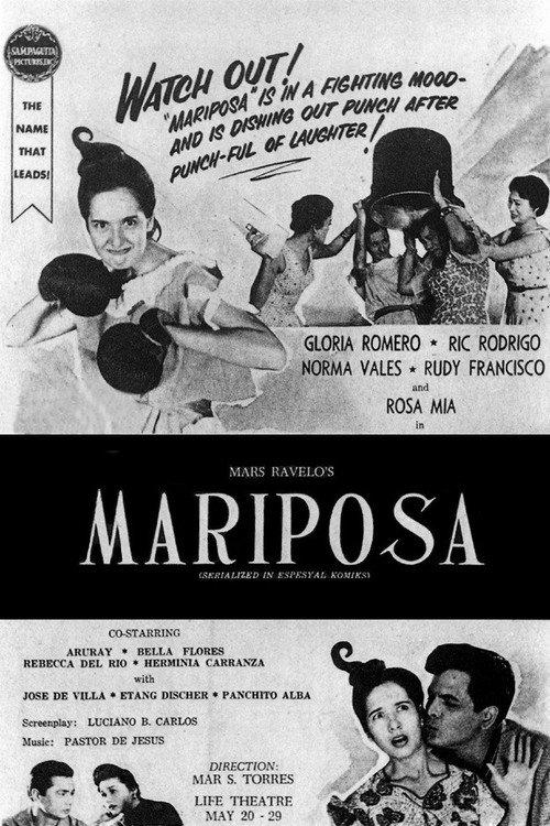 Mariposa 1955 official movie poster