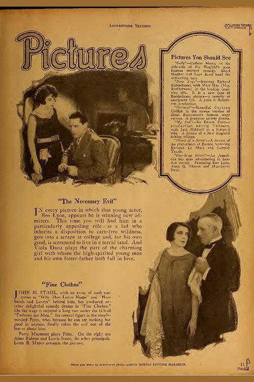 The Necessary Evil 1925 official movie poster
