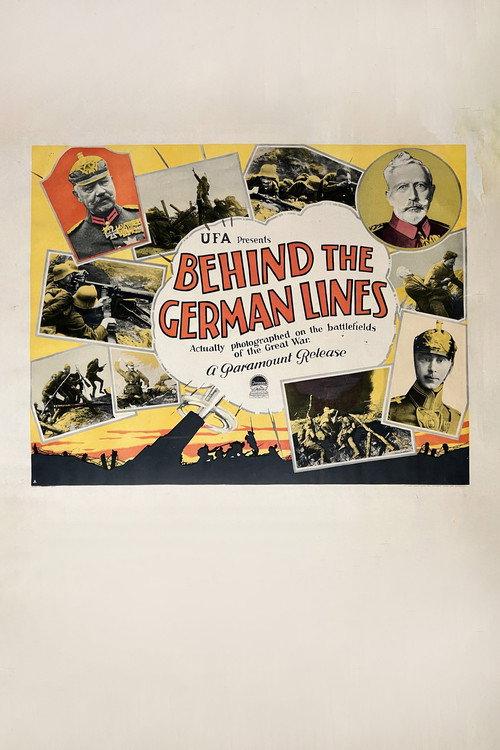 Behind the German Lines 1928 official movie poster