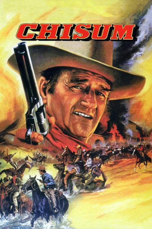 John Wayne and Chisum 1970 official movie poster