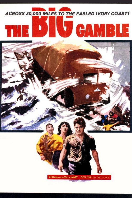 The Big Gamble 1961 official movie poster