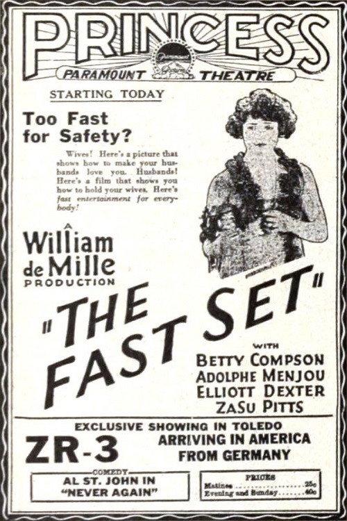The Fast Set 1924 official movie poster