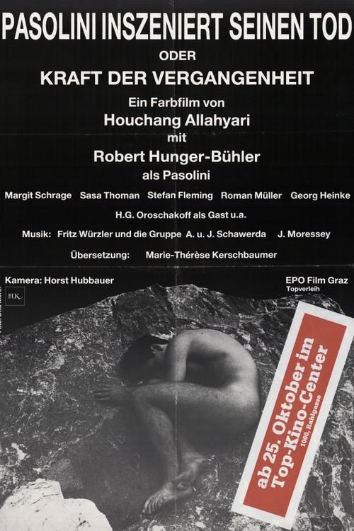Pasolini Directs His Death 1985 official movie poster