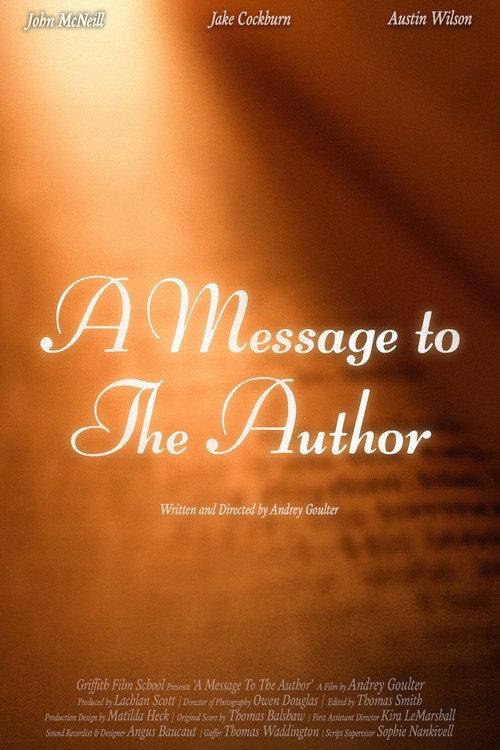 A Message to the Author 2025 official movie poster