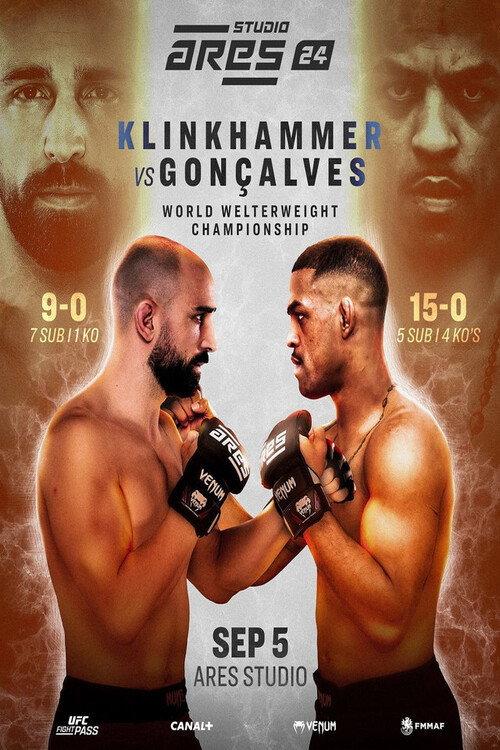 ARES 24 Studio: Klinkhammer vs. Goncalves 2024 official movie poster