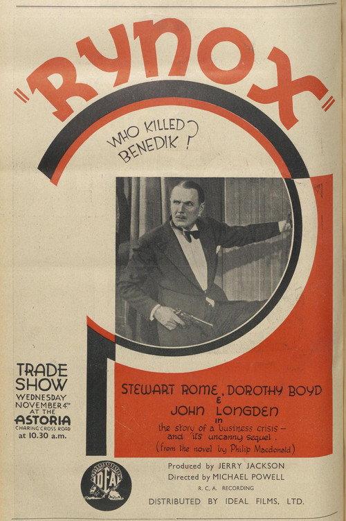 Rynox 1931 official movie poster