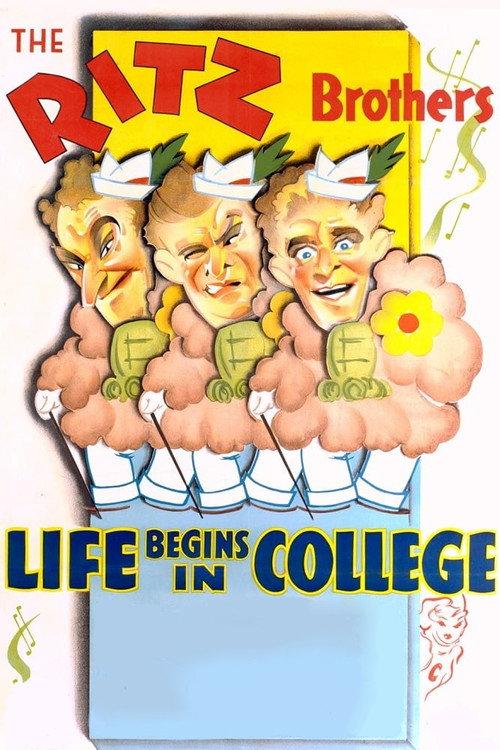 Life Begins in College 1937 official movie poster