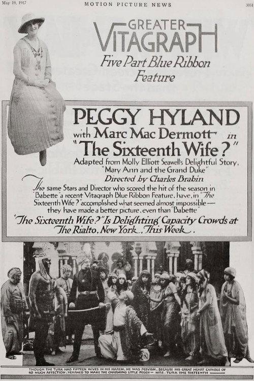The Sixteenth Wife 1917 official movie poster