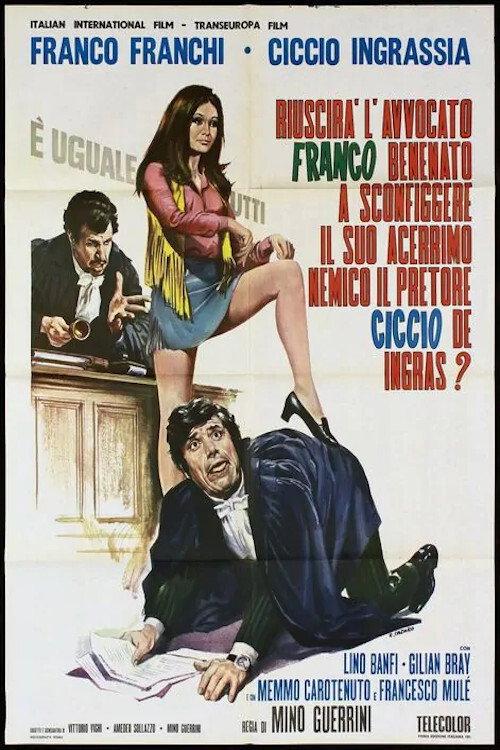 Will the Lawyer Franco Benenato Be Able to Defeat his Arch Enemy the Magistrate Ciccio De Ingras? 1971 official movie poster