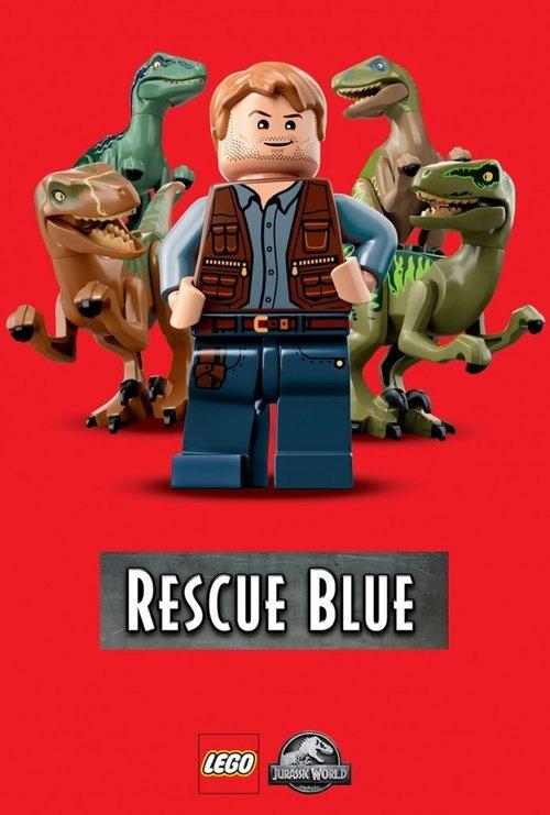 LEGO Jurassic World: Rescue Blue 2018 official movie poster