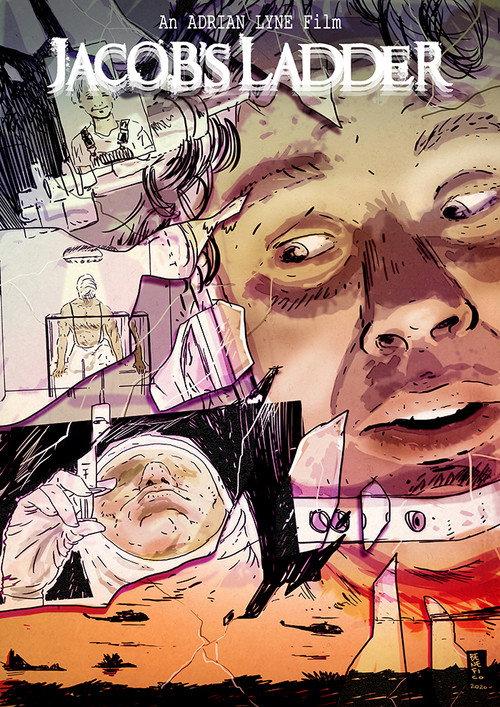 Building 'Jacob's Ladder' 1990 official movie poster