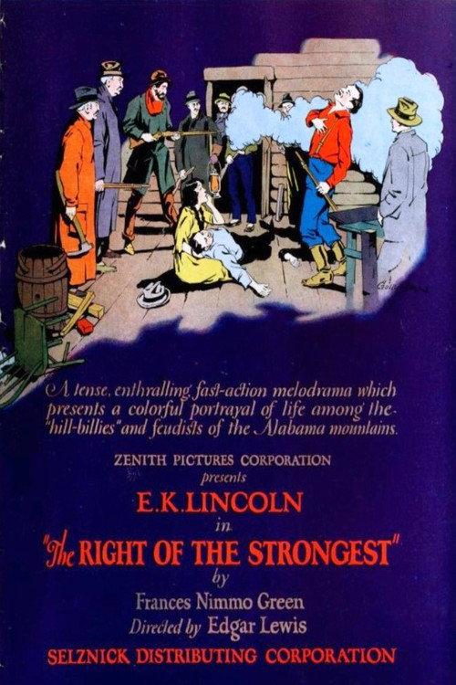 The Right of the Strongest 1924 official movie poster