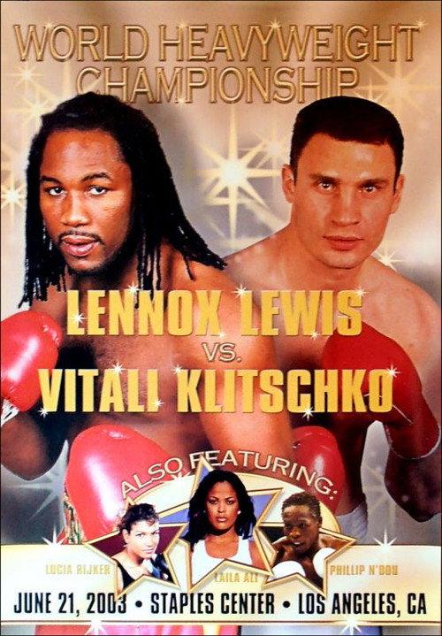 Lennox Lewis vs. Vitali Klitschko 2003 official movie poster