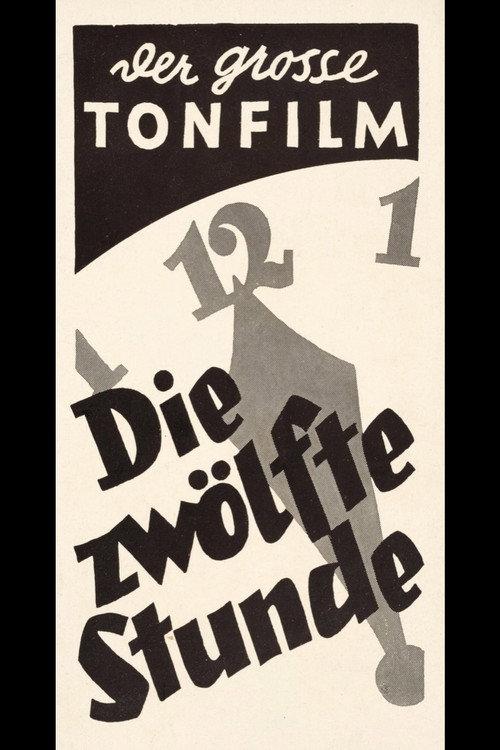 The Twelfth Hour 1930 official movie poster